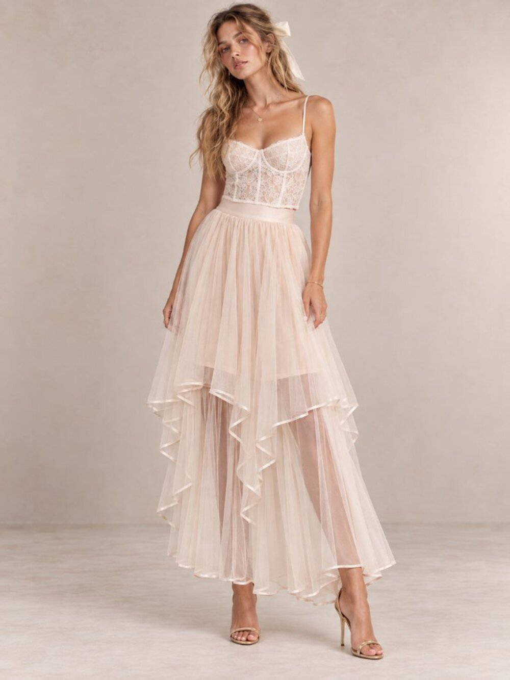 FREE PEOPLE Keep Me Tutu Tulle Skirt Balletcore